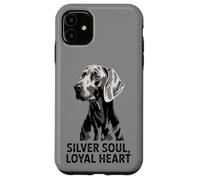 Weimaraner Love | Perro Corazón Leal Silver Soul Carcasa para iPhone 11
