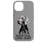 Weimaraner Love | Perro Corazón Leal Silver Soul Carcasa para iPhone 14