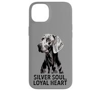 Weimaraner Love | Perro Corazón Leal Silver Soul Carcasa para iPhone 14 Plus