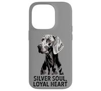 Weimaraner Love | Perro Corazón Leal Silver Soul Carcasa para iPhone 14 Pro