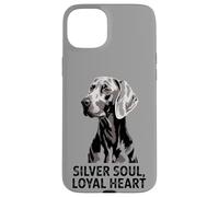 Weimaraner Love | Perro Corazón Leal Silver Soul Carcasa para iPhone 15 Plus