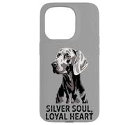 Weimaraner Love | Perro Corazón Leal Silver Soul Carcasa para iPhone 15 Pro