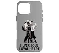 Weimaraner Love | Perro Corazón Leal Silver Soul Carcasa para iPhone 16 Pro MAX