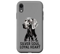 Weimaraner Love | Perro Corazón Leal Silver Soul Carcasa para iPhone XR