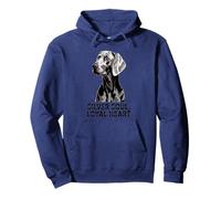 Weimaraner Love | Perro Corazón Leal Silver Soul Sudadera con Capucha