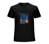 WEIMEIDA Blue Guitars Chris Rea Pop Men Crew Neck Casual T Shirt Black XXL