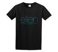 WEIMEIDA Breely Ellen Degeneres Logo Men's Short Sleeve T Shirt Black XL