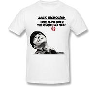 WEIMEIDA Men's One Flew Over The Cuckoo'S Nest Poster T Shirt White S