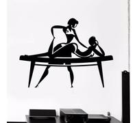 WEIMEIJIE Pegatinas de pared con temática de masajes, terapia de spa, relajación, pegatinas de vinilo para la pared relacionadas con la salud, vinilos decorativos para estudios de belleza.