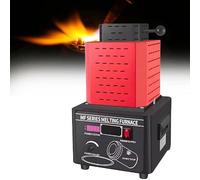 WEIMILOR Horno de fusión de Oro de 5000 W, Horno de fusión Digital de 1600 ℃/2912 ℉ con crisol de Grafito de 1/2/3 kg, para refinación de Metales, fundición de chatarra, Plata, Oro,RED-3KG