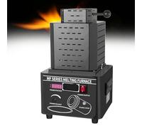 WEIMILOR Horno de fusión de Oro de 5000 W, máquina de fusión de Metales Digital Mejorada de 1600 ℃/2912 ℉ con crisol de Grafito de 1/2/3 kg, fusión de Oro, Plata, Aluminio y Cobre,BLACK-1KG