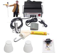 WEIMILOR Kit De Recubrimiento En Polvo PortáTil De 50 Kv, MáQuina De Recubrimiento En Polvo por PulverizacióN ElectrostáTica para Recubrimientos En Polvo DoméSticos Y De PequeñAs Empresas