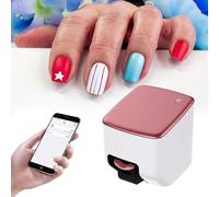 WEIMILOR Mini Impresora eléctrica para uñas, con conexión WiFi, reconoce automáticamente la Forma de la uña, Dibujo rápido en 10 Segundos, Ideal para uñas de niñas en casa.