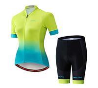 Weimostar Maillot de ciclismo para mujer, camiseta de ciclismo de montaña, manga corta, verano, 35, M = Chest 32.3-34.6"