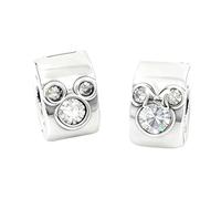 WEIMU Charms Stopper 925 Sterling Silver para pulsera con clip de goma Charms para abalorios, pulseras colgantes espaciadores, m, Plata de ley, Circonita cúbica