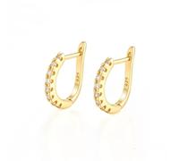 WEIMU Pendientes de plata de ley 925 para mujer, pendientes de aro con pluma, estrella, sol, piedra lunar, planeta Saturno, cactus, corazón, con circonitas brillantes, para mujeres y niñas, M, Plata