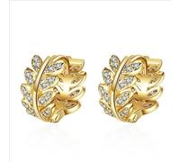 WEIMU Pendientes de plata de ley 925 para mujer, pendientes de aro con pluma, estrella, sol, piedra lunar, planeta Saturno, cactus, corazón, con circonitas brillantes, para mujeres y niñas, M, Plata