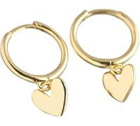 WEIMU Pendientes de plata de ley 925 para mujer, pendientes de aro con pluma, estrella, sol, piedra lunar, planeta Saturno, cactus, corazón, con circonitas brillantes, para mujeres y niñas, M, Plata