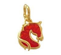 WEIMU Roségold encantos tapón 925 plata para pulsera con goma clip tapón encantos para cuentas encanto pulsera colgante espaciador (Pferd)