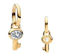 WEIMU Roségold encantos tapón 925 plata para pulsera con goma clip tapón encantos para cuentas encanto pulsera colgante espaciador (Schlüssel)