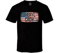 Weinafang Sheryl Crow American Pride Country Music Concert Fan T Shirt Men's Black XL