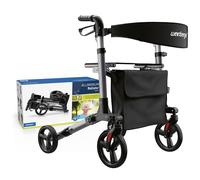 Weinberger Andador de aluminio plegable en 3 posiciones, plegable pequeño, fácil de transportar, dispositivo médico clase 1, peso ligero: 7,6 kg, andador, 02394