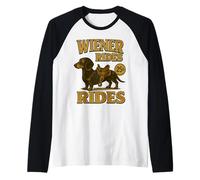 Weiner Rider Funny Dachshund Dog Broma Adulto Dueño de Dachshund Camiseta Manga Raglan