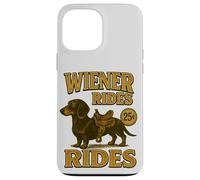 Weiner Rider Funny Dachshund Dog Broma Adulto Dueño de Dachshund Carcasa para iPhone 13 Pro MAX