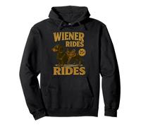 Weiner Rider Funny Dachshund Dog Broma Adulto Dueño de Dachshund Sudadera con Capucha