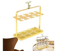 Weinglas Und Spenderregal - Glasbecher Und Spenderhalter, Weinglashalter Im Design Für 8 Tassen Auf Der Arbeitsplatte | Aufbewahrungshalter Zum Trocknen Von Tassen, Abnehmbarer Präsentationsständer