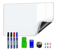 WEINIDASI Pizarra Blanca Magnética, Pizarra Blanca Adhesiva con Nueva Tecnología Resistente a las Manchas, para Dibujo de Niños, Escuela,Oficina, Hogar, Incluye Esponja y 4 Bolígrafos de Agua