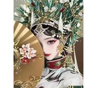 Weiniuniu Kit de pintura de diamantes 5D Intérprete de ópera de Pekín pintura por números para adultos Bricolaje taladro completo Cristal diamante Pinturas Artes 40x50 cm