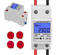 Weinsamkeit Medidor de Consumo de Energía, Medidor de Consumo Eléctrico con Pantalla LCD Retroiluminada, Protección Contra Sobrecarga Monitor de Electricidad 7 Modos Enchufe Medidor Consumo Electrico