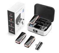 Weinsamkeit Micrófono Inalámbrico, Microfono Solapa para iPhone iPad Android Ordenador, Mini Microfono Inalambrico con Estuche de Carga, Microfono Inalambrico Solapa para TikTok Youtube Facebook Vlog