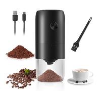 Weinsamkeit Molinillo de Café Eléctrico, USB Rechargeable Molinillo de Cafe con Cónica de Cerámica y Cepillo Grosor Ajustable Moledor de Cafe Portátil Molino Café Expreso Eléctrico para Hogar, Oficina