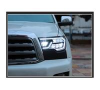 WEINUANXIN Luz Giro Señal Coche Para Sequoia 2008-2021 Para T&oyota Para Tundra 2007-2013 DRL Luces Delanteras Giratorias Conjunto De Faros Delanteros De Coche