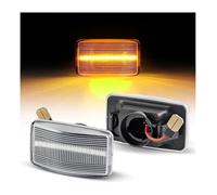 WEINUANXIN Luz Giro Señal Coche Para T&oyota Para Corolla E90 Para Celica Para Land Para Cruiser J80 Para Prado MR2 Para Starlet 1984-1996 Luces Dinámicas Señal Giro Lateral(Dynamic Silver)