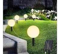 Weiongppy luces solares exterior jardin, 6 m 5 led lampara solar exterior, con 7 modos de transformación de color, IP65 resistente al agua,para decoración de caminos de jardín, decoración de patio