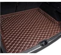 WEIQQI Coche Cuero Alfombrillas Maletero para BYD Seal U DM-i 2024 2025(Audio on The Right), Funda de Maletero Impermeable Antideslizante Alfombra Protectora Accesorios,Coffee/C