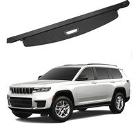 WEIQQI Coche Maletero Cubierta De Carga RetráCtil para Jeep Grand Cherokee 5seat 2022-2024, Cubierta De Maletero Paquetes Tronco Carga Pantalla Retráctil para Maletero