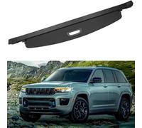 WEIQQI Coche Maletero Cubierta De Carga RetráCtil para Jeep Grand Cherokee 7seat 2022-2024, Cubierta De Maletero Paquetes Tronco Carga Pantalla Retráctil para Maletero