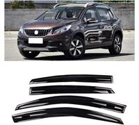 WEIQQI Deflectores de Viento para Peugeot 2008-2018, Visera Deflector Aire Protector Humo Lluvia Deflectores para Ventanas Laterales
