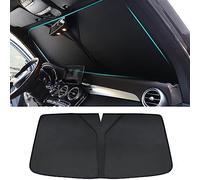 WEIQQI Parasol para Parabrisas de Coche para Maserati Levante 2018-2023, Parasol Delantero Coche Protector Solar Cubierta de Parabrisas Plegable Protección UV