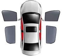 WEIQQI Protector Solar Lateral para Coche para Nissan Qashqai Rogue Sport 2013-2019, Parasol magnético para Coche Marco de Malla Cortina Visera de Protección Solar, C/4pcs-doors-window