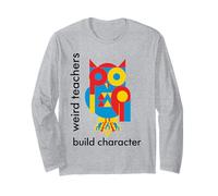 Weird Teachers Build Carácter Búho Lindo Manga Larga