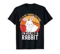 Weird This is My Human Costume I'm Really A Rabbit Camisa Hombre Camiseta