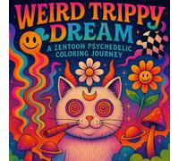 Weird Trippy Dream Coloring Book: Trippy Cat Art, Cosmic Humor & Stress-Relief Pages for Stoner Vibes, Anxiety Calm, and Creative Mind Expansion Psychedelic Coloring Book for Adults
