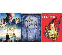 Weird Wonky Whimsical Kids Fantasy Collection: Lemony Snicket's A Series Of Unfortunate Events & Tim Burton's Corpse Bride & Legend (Pop Art Ltd Cover) 3 Feature Film DVD Bundle