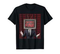 Weirdcore Aesthetic I'm Fine Im Not Fine Cabezal de TV Camiseta