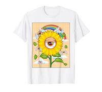 Weirdcore Aesthetic Kawaii Girasol Ojos Globos oculares Camiseta